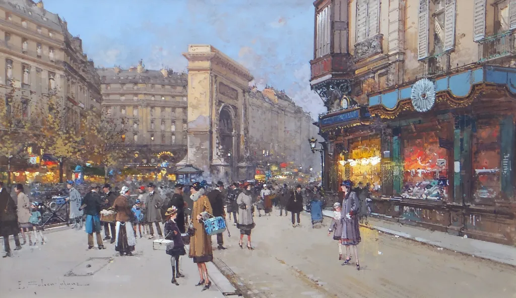 Eugene Galien-Laloue - Porte Saint-Martin, Paris