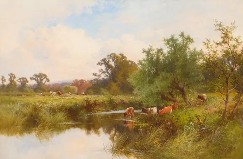 Henry H Parker - On the Thames, Goring