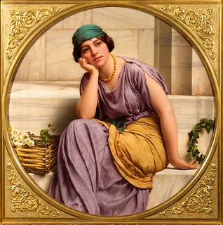 John William Godward - Flower Seller