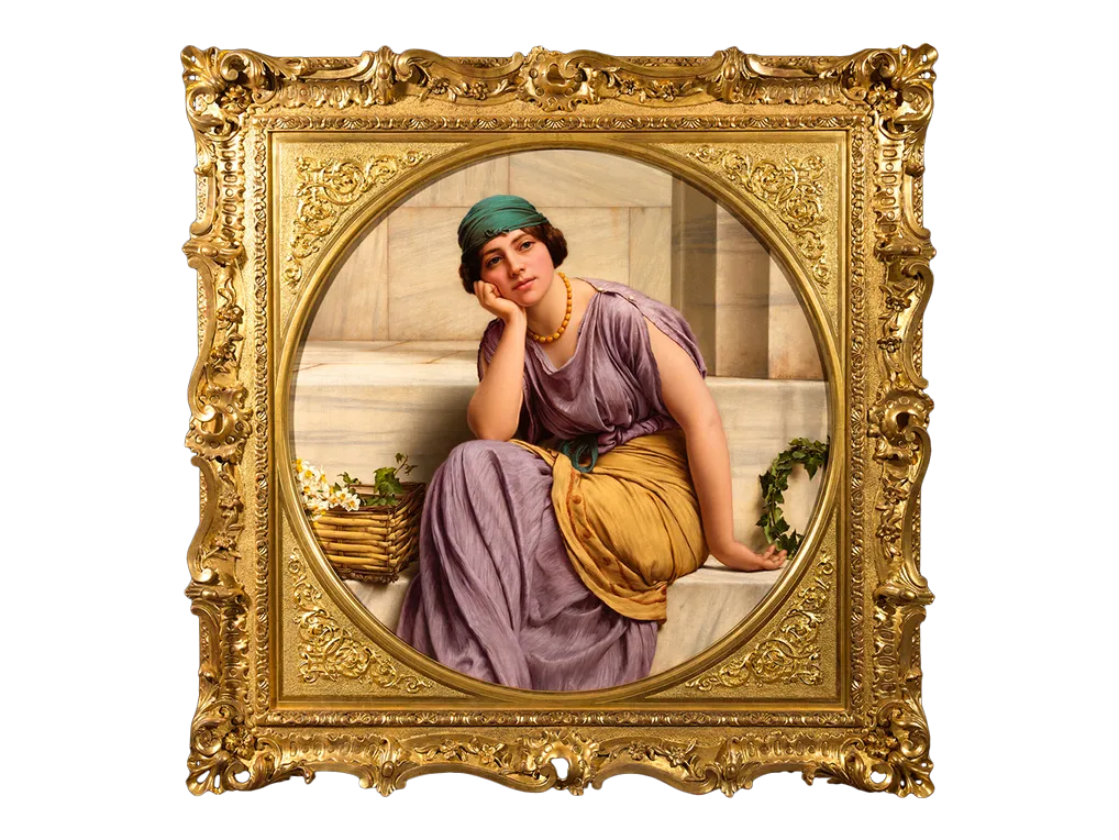 John William Godward - Flower Seller (framed)