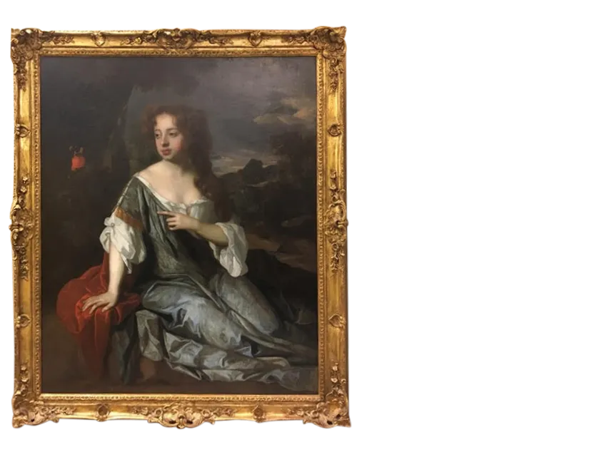 Sir Peter Lely - Lucy Loftus,Viscountess Lisburne (framed)